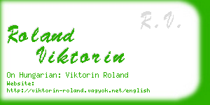 roland viktorin business card